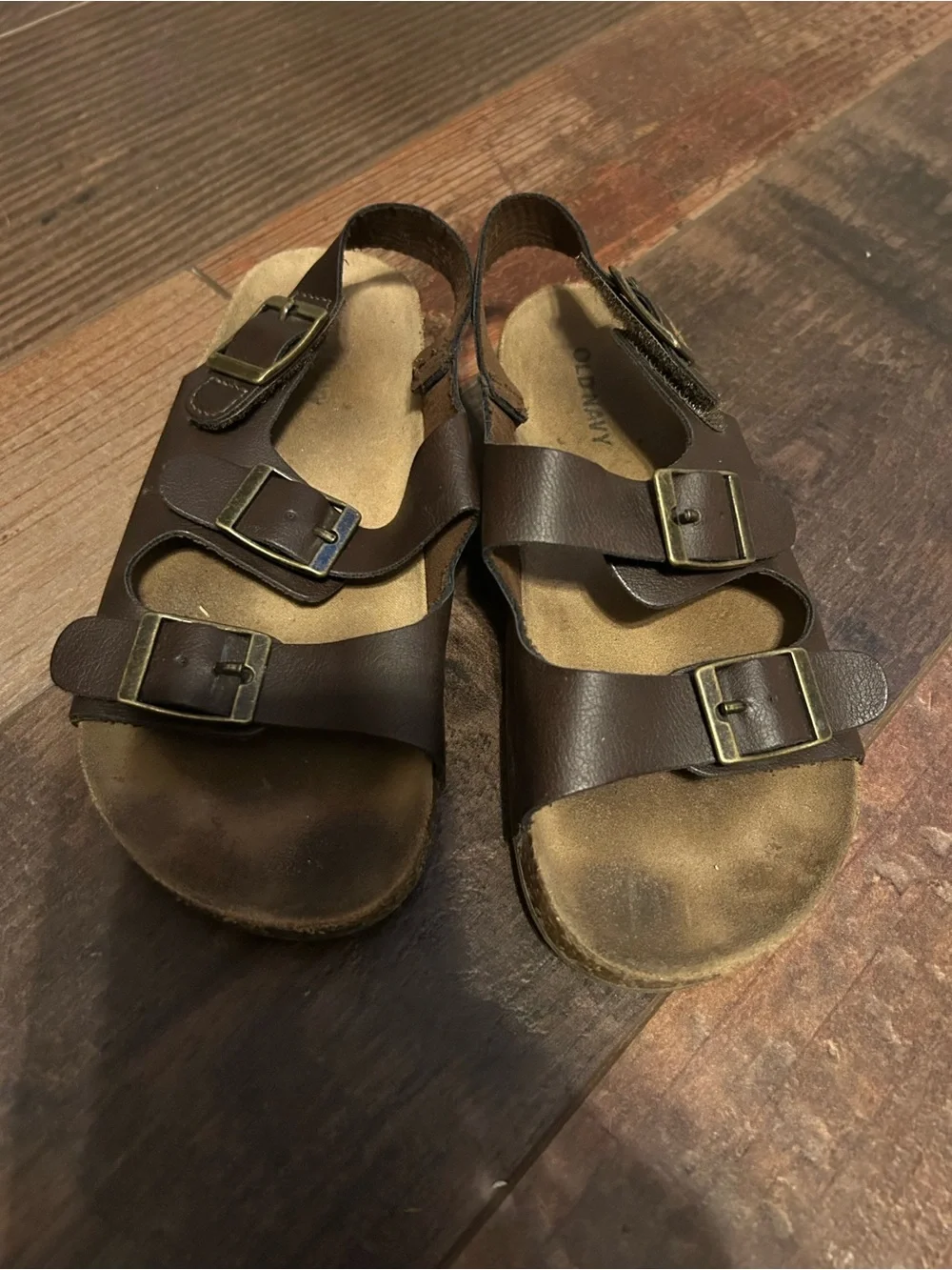 Two sets of boys summer shoes size 11.